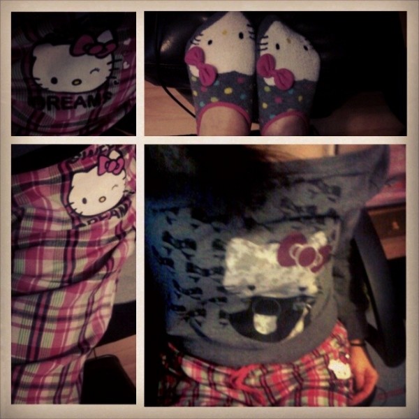 I doused myself in Hello Kitty goodness in an attempt to cheer myself up. (It worked)