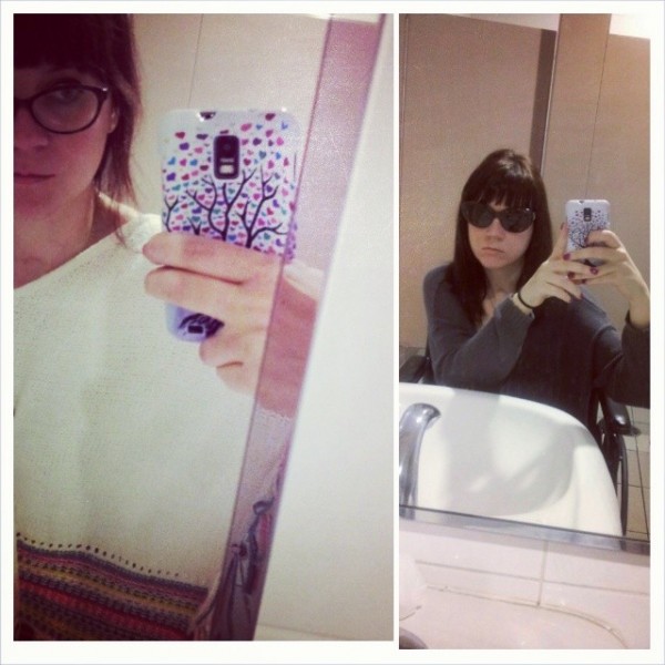 Left: June 10th 2013 in Starsky's bathroom with a swollen cheek.  Right: June 10th 2014 again in Starsky's bathroom recreating the swollen cheek selfie.